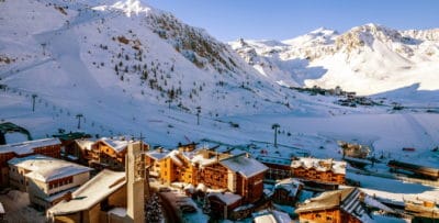 Hotel les campanules - position dans tignes