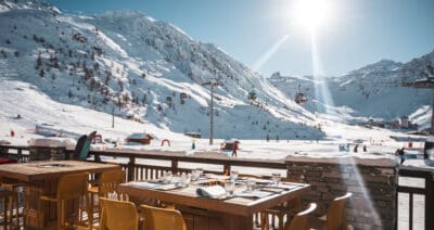 Hôtel Le Levanna 4* Tignes - terrasse restaurant