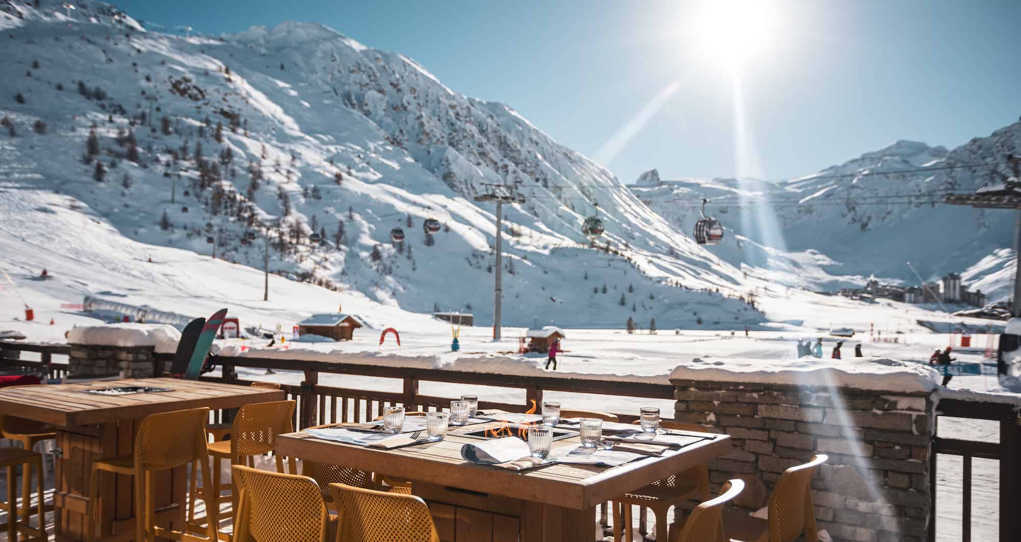 Hôtel Le Levanna 4* Tignes - terrasse restaurant
