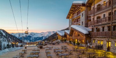 Hôtel carlina terrasse du restaurant