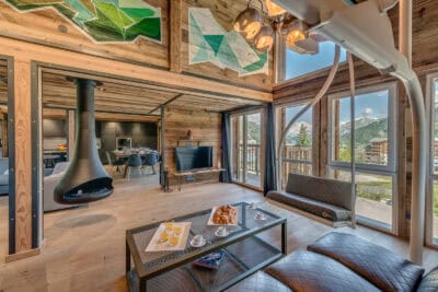 Chalet Merveilles - salon telesiege