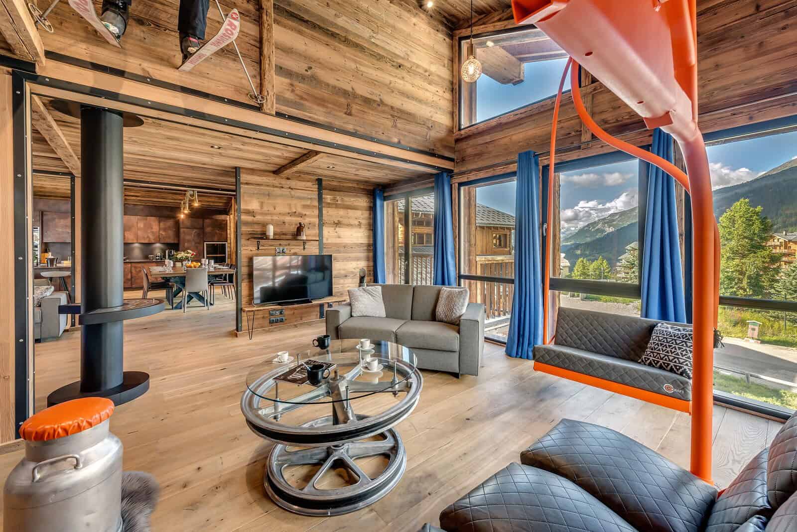 Chalet Monts - salon telesiège 2