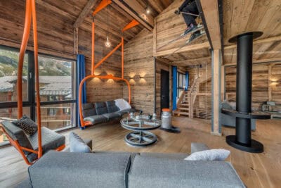Chalet Monts - salon telesièges