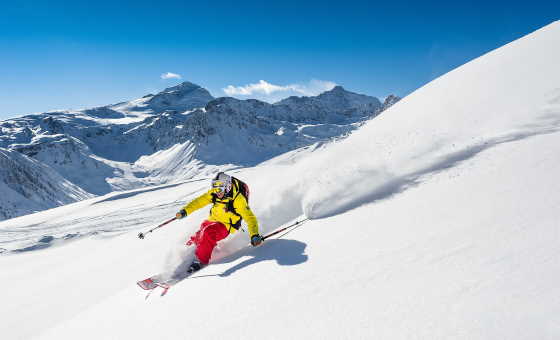 Skieur Tignes