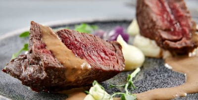 04 - Suites du Montana - restaurant le gourmet - boeuf de l'aubrac