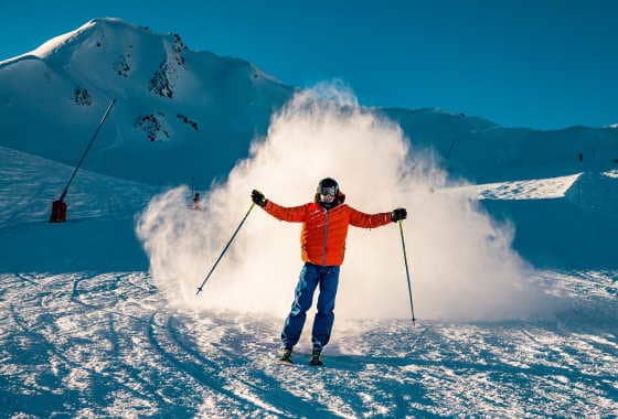 A LA UNE Skieur à Tignes @AndyParant