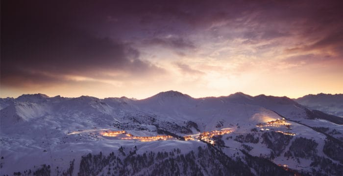 la plagne neige nuit Olivier Allamand