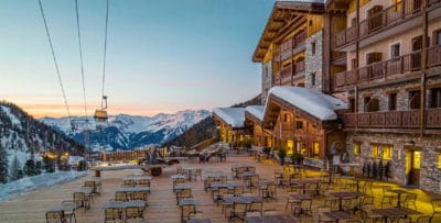 Table du Carlina - Terrasse le soir
