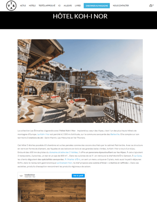 Article Voyager ici & ailleurs